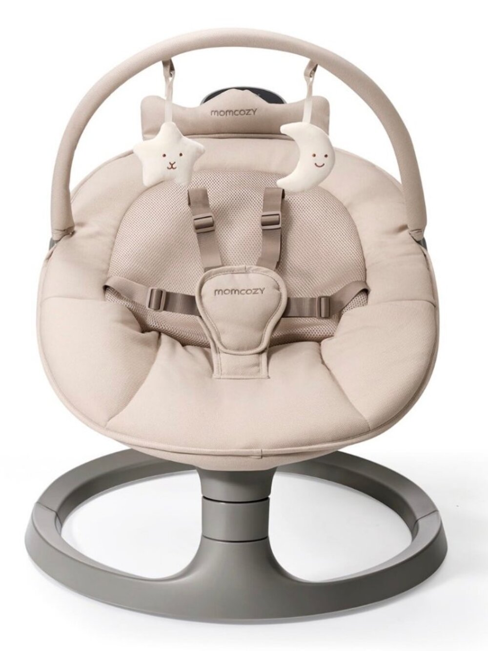 Momcozy 2-in-1 Electric Baby Swing, Dual-Arm Support System & Parent-Inspired Mo